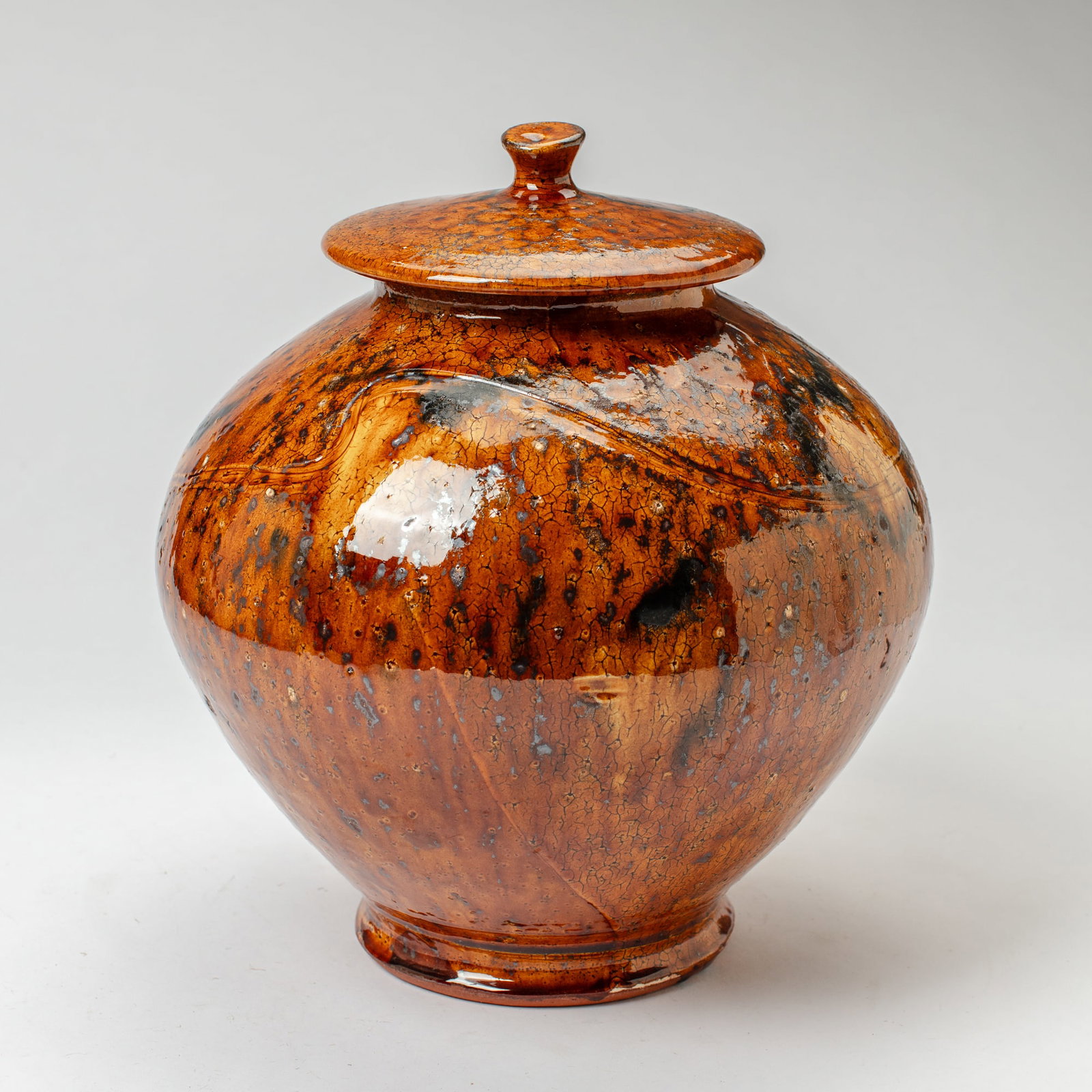 Wally Bivins (WA) Covered Terracotta Jar (1 of 3)