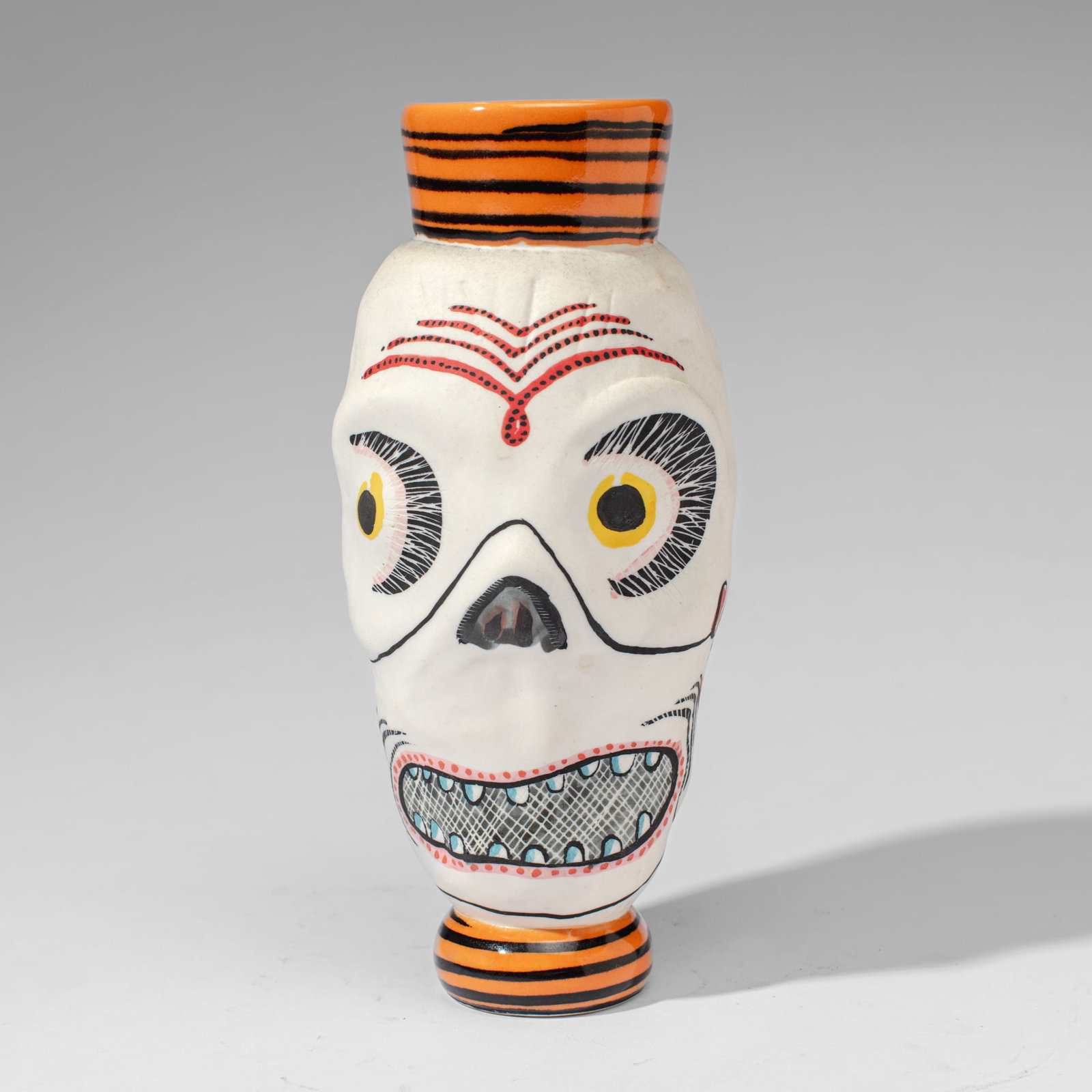 Michael Corney "Skull / Wounded Heart" Vase (1 of 3)