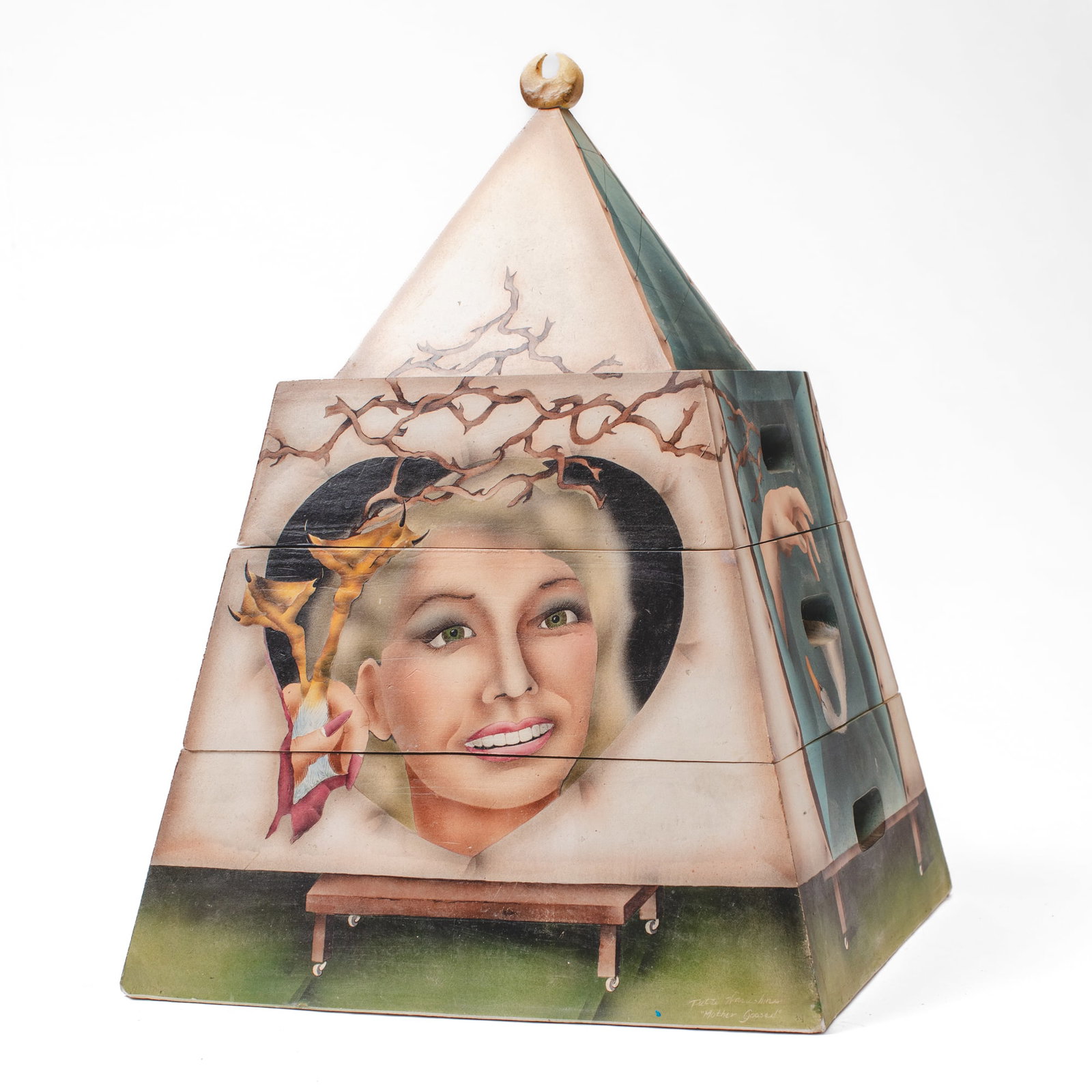 Patti Warashina "Mother Goosed" Stacked Pyramid (1 of 4)