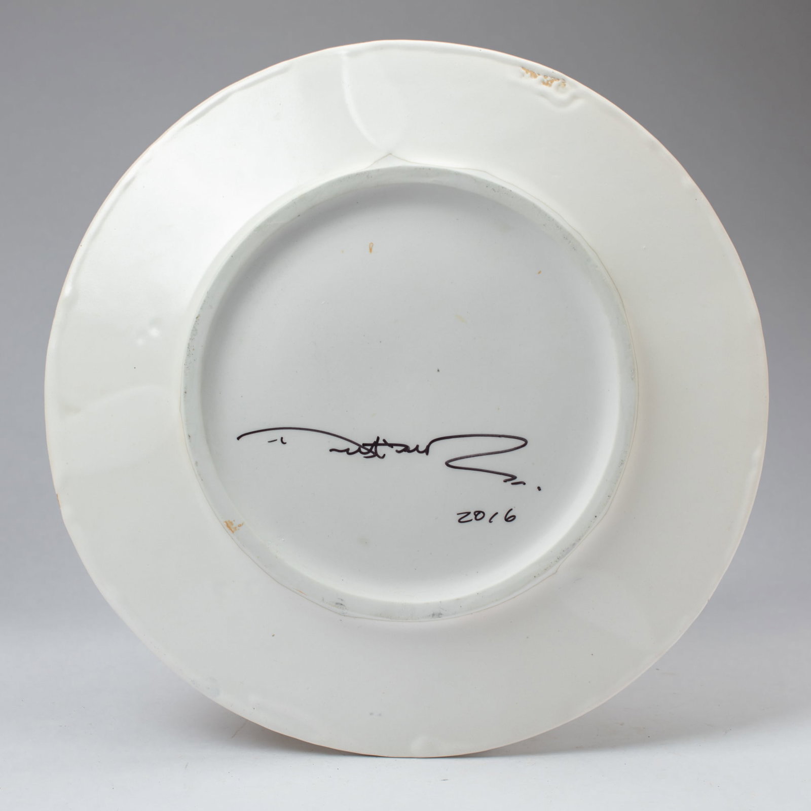 Abstract Expressionist Style Ceramic Charger - 2