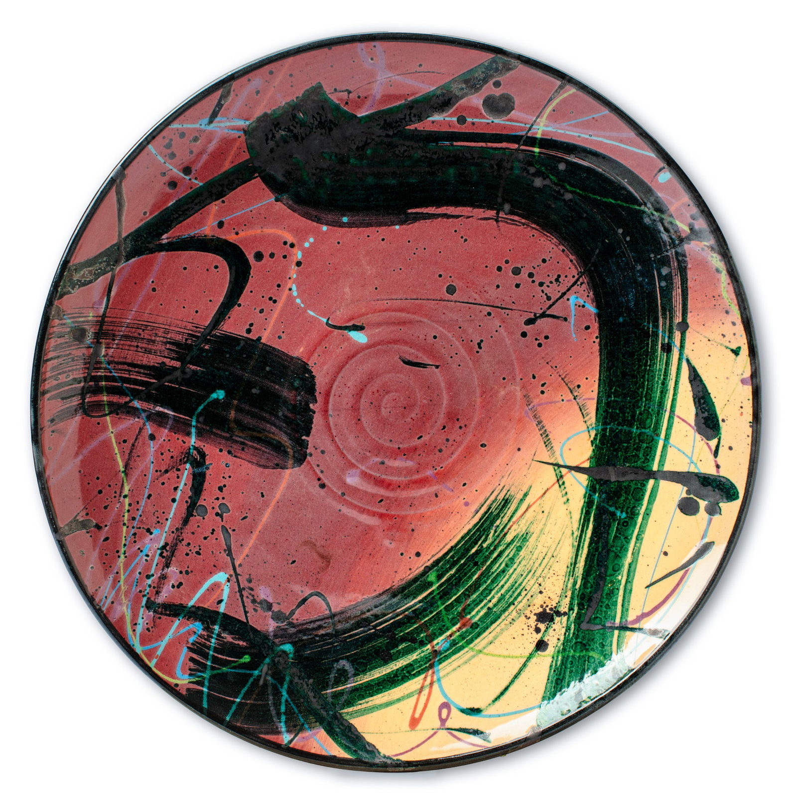 John Page (WA) Studio Pottery Charger (1 of 2)
