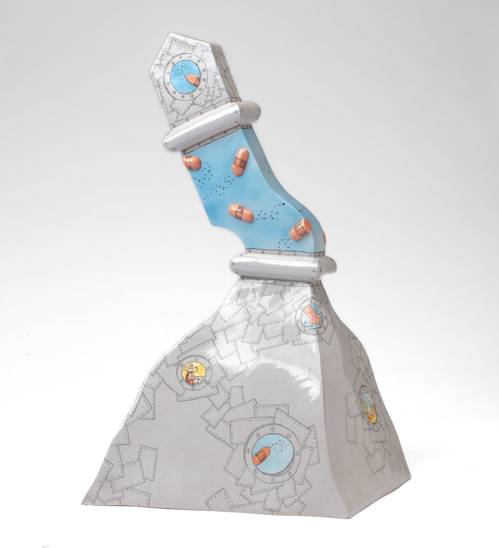Funk Ceramic Sculpture, dated 1975 (1 of 3)