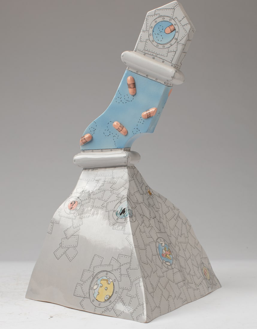 Funk Ceramic Sculpture, dated 1975 - 2