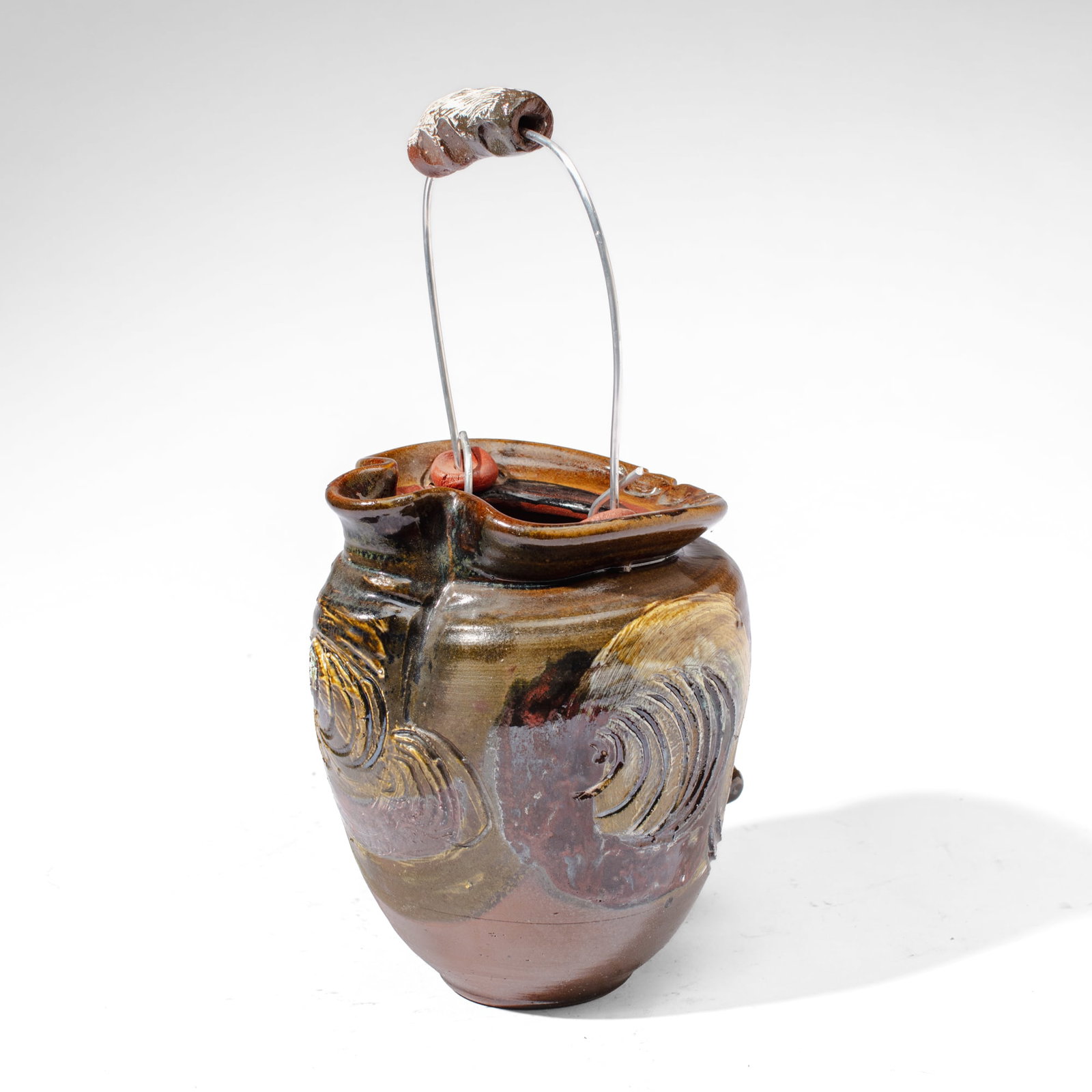 Mike Peck (WA) Studio Pottery Handled Bucket (1 of 3)