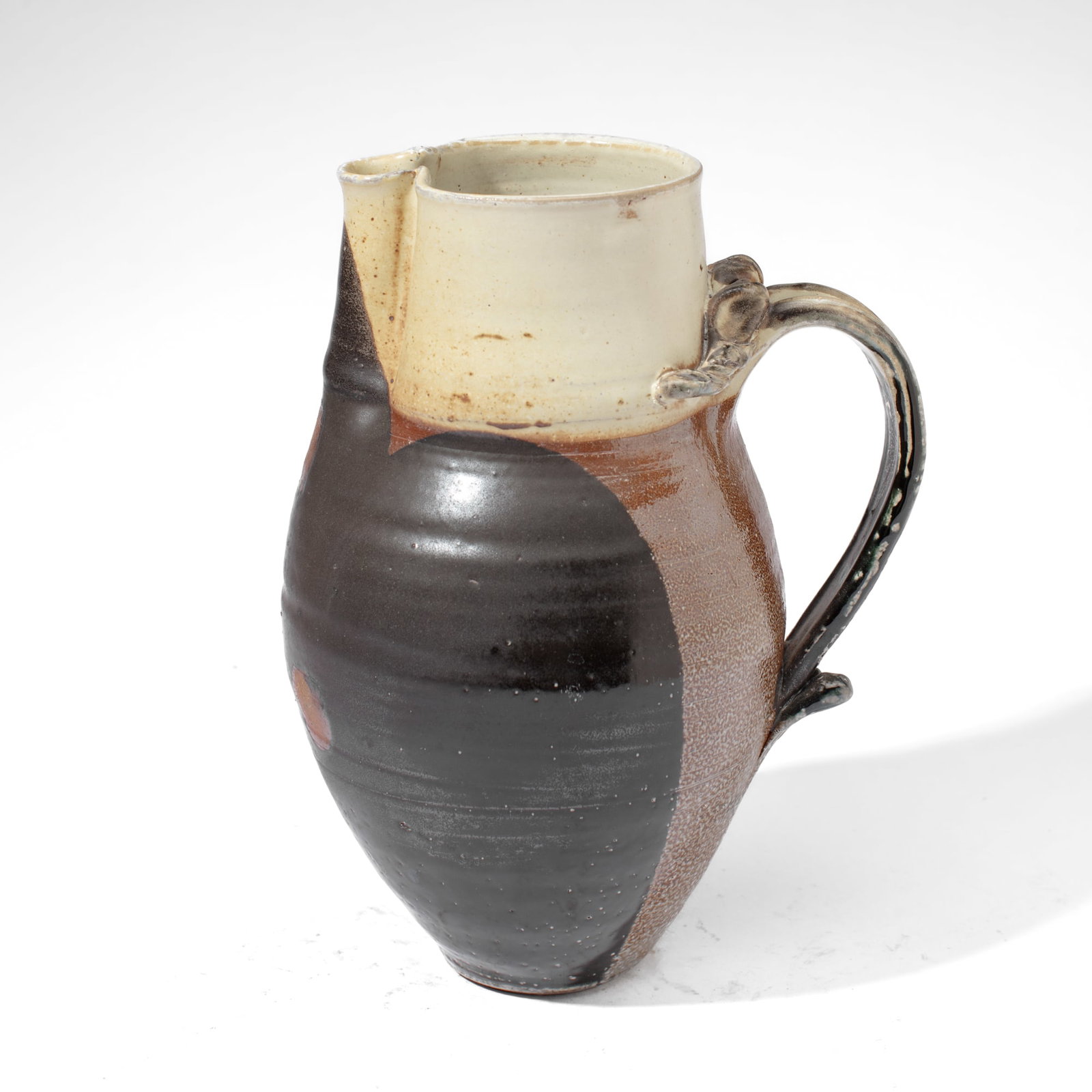 Mike Peck (WA) Studio Pottery Pitcher: Mike Peck (Washington) Studio Pottery Pitcher, 2008. Measures 11.5". Excellent condition.