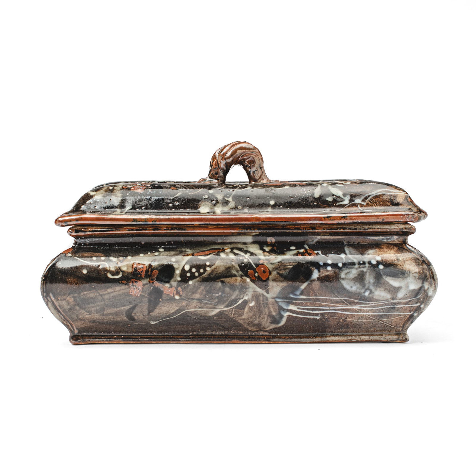 John Glick Stoneware Covered Box (1 of 2)