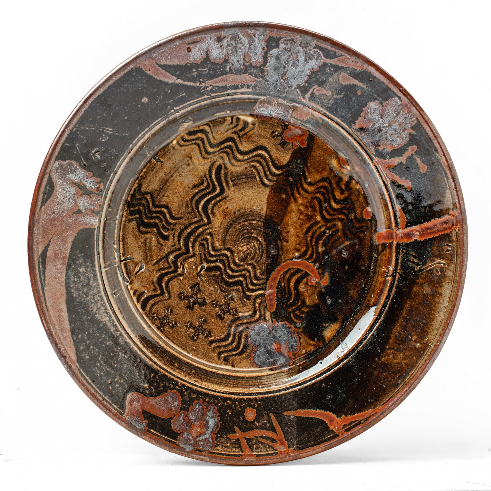 John Glick Glazed Stoneware Plate (1 of 2)