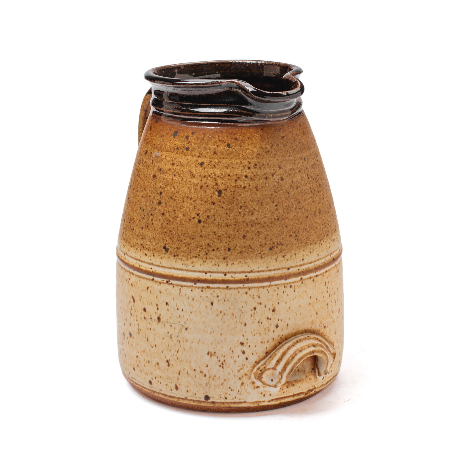 Tom Coleman Large Speckled Glaze Stoneware Jug (1 of 3)