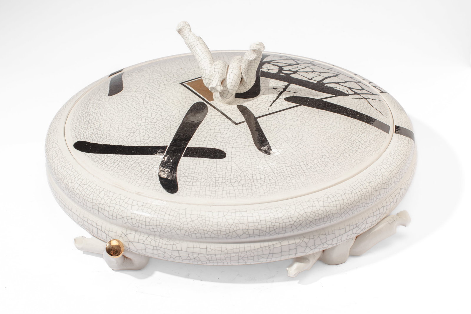 John Harris (WA) "Crab Pot" Large Porcelain Box (1 of 3)