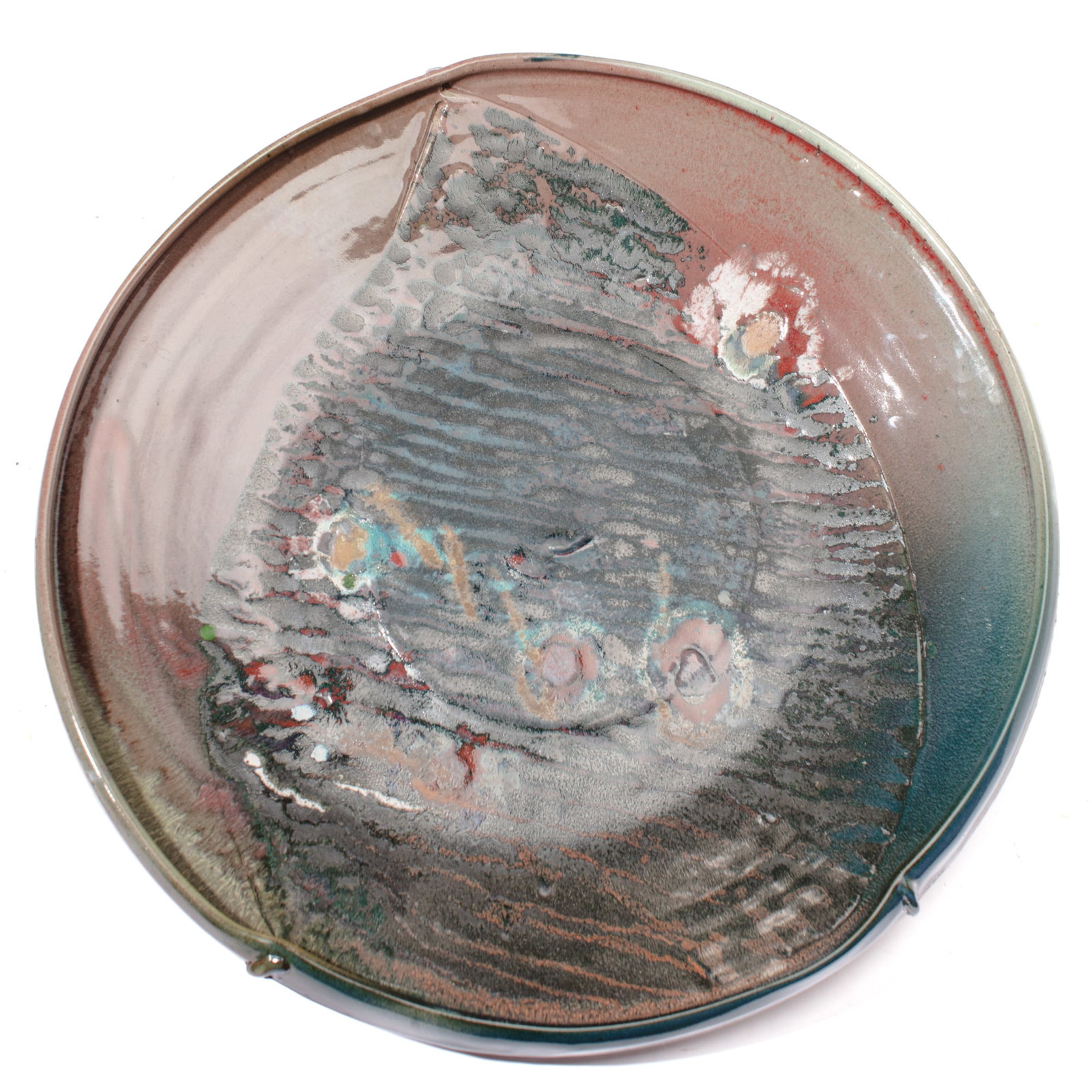 Large Studio Pottery Charger (1 of 3)