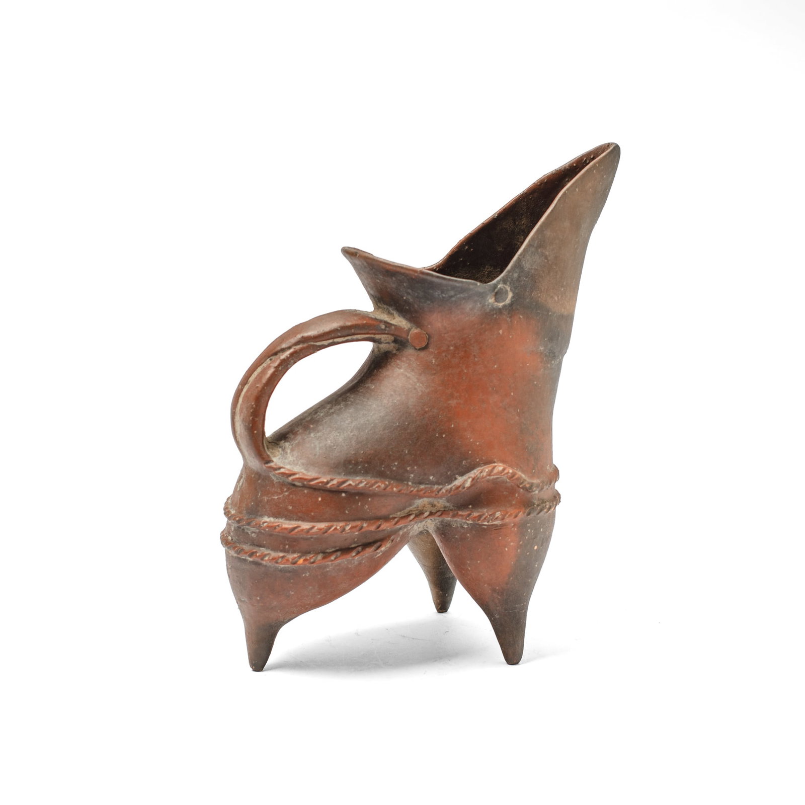 Chinese Neolithic Style Tripod Ewer (1 of 3)