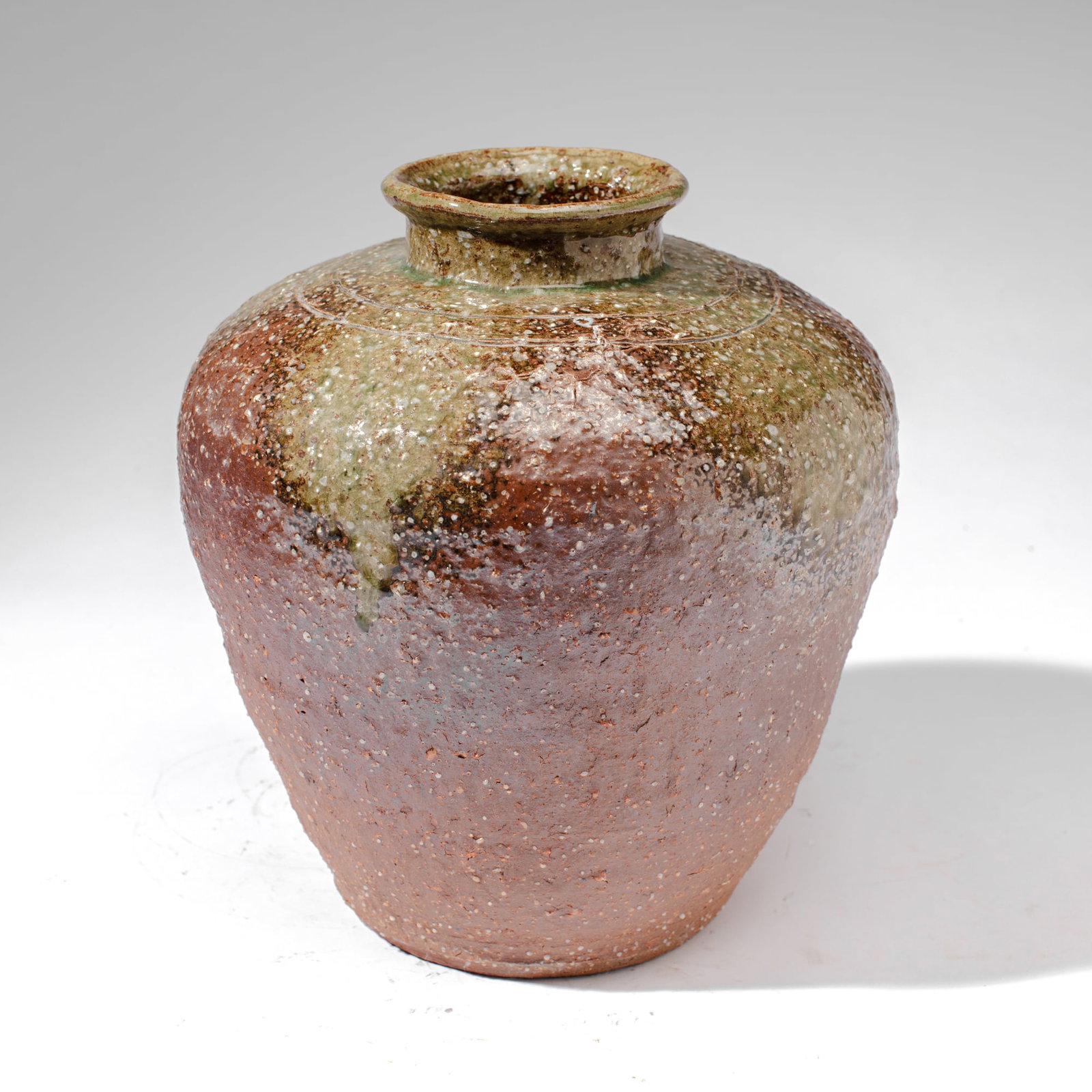 Japanese Shigaraki Ware Storage Jar (1 of 2)