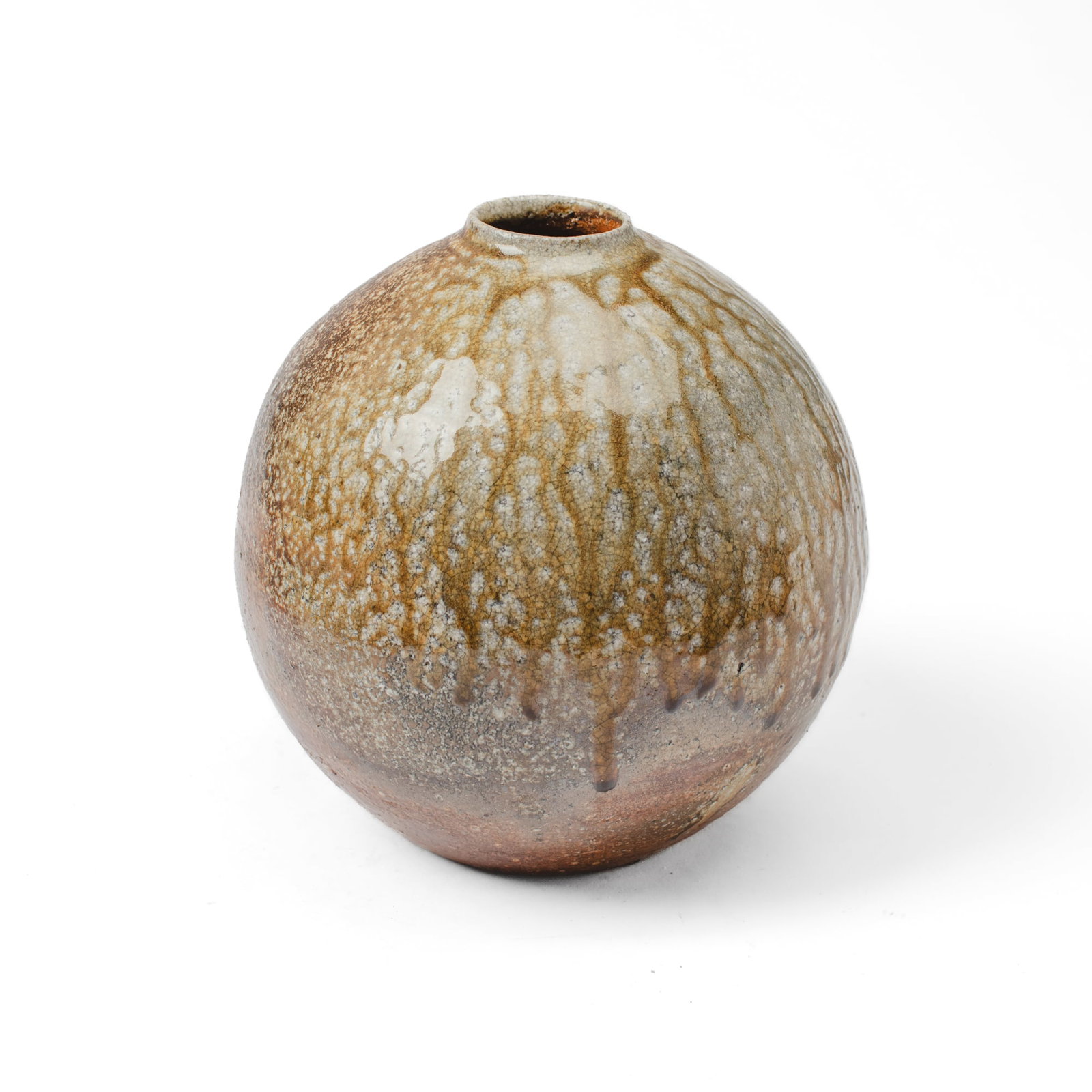 Japanese Shigaraki Ware Ovoid Vase (1 of 3)