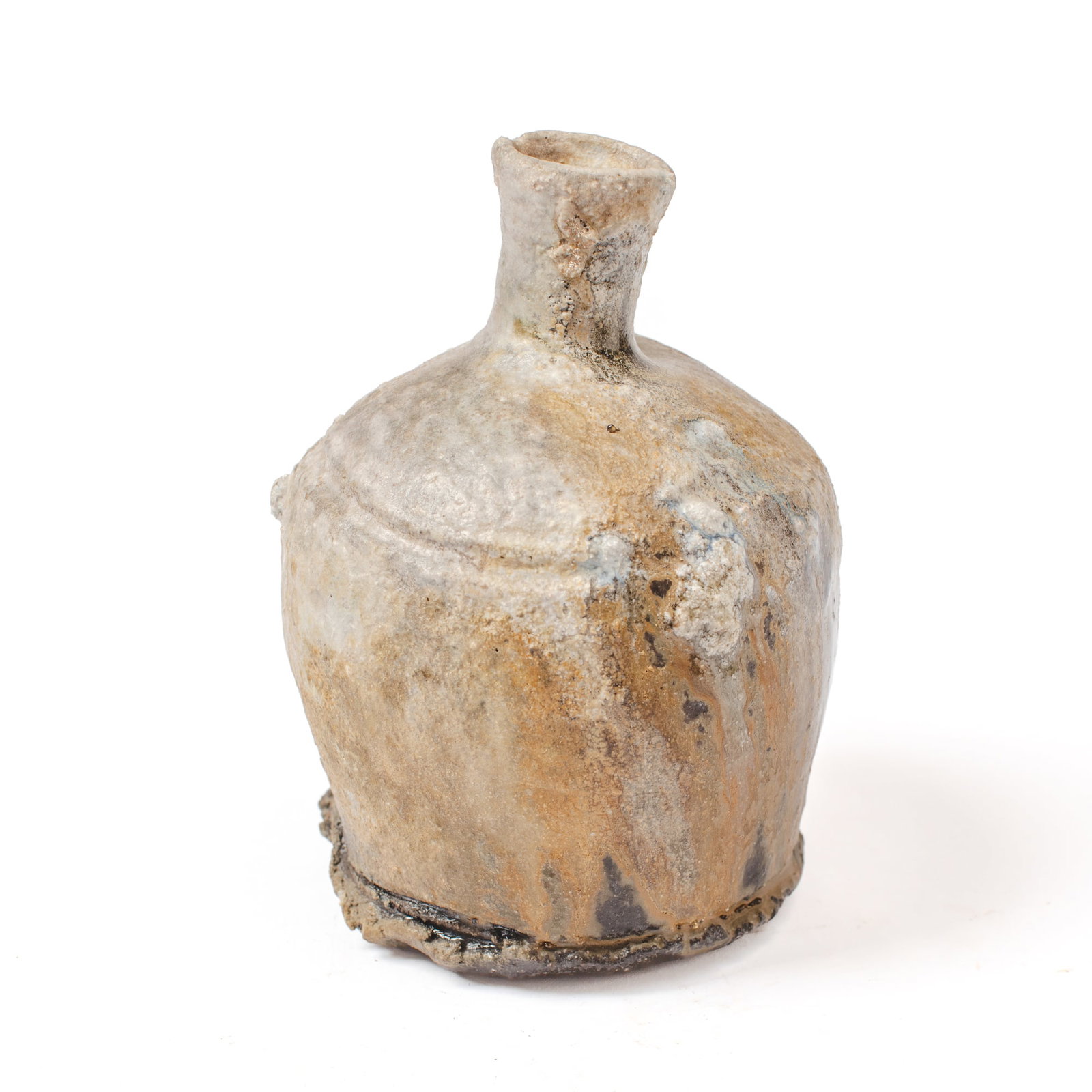 Japanese Bizen Ware Tokkuri Sake Bottle (1 of 3)