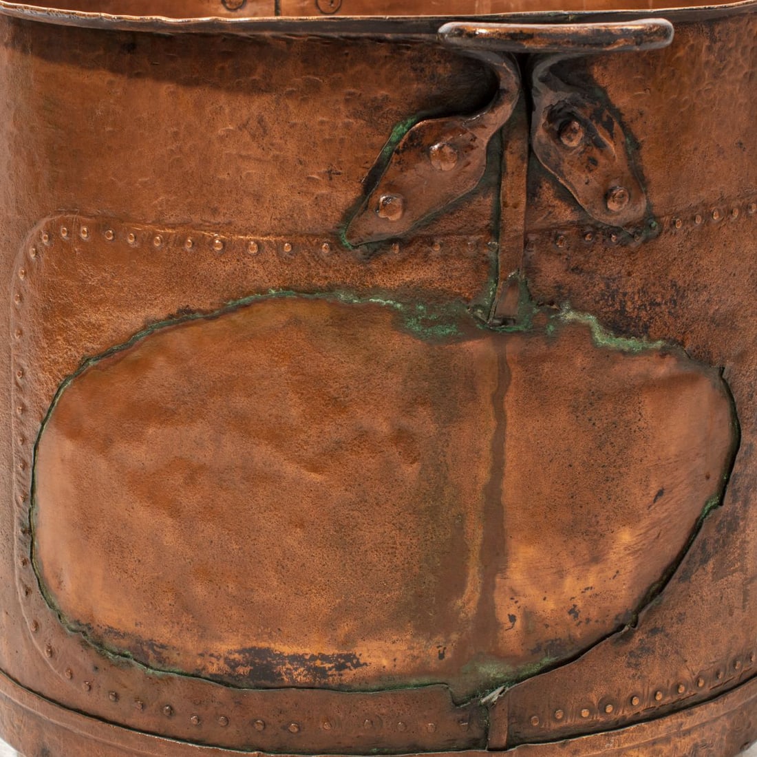 Extra Large Antique Copper Cauldron 19" - 3