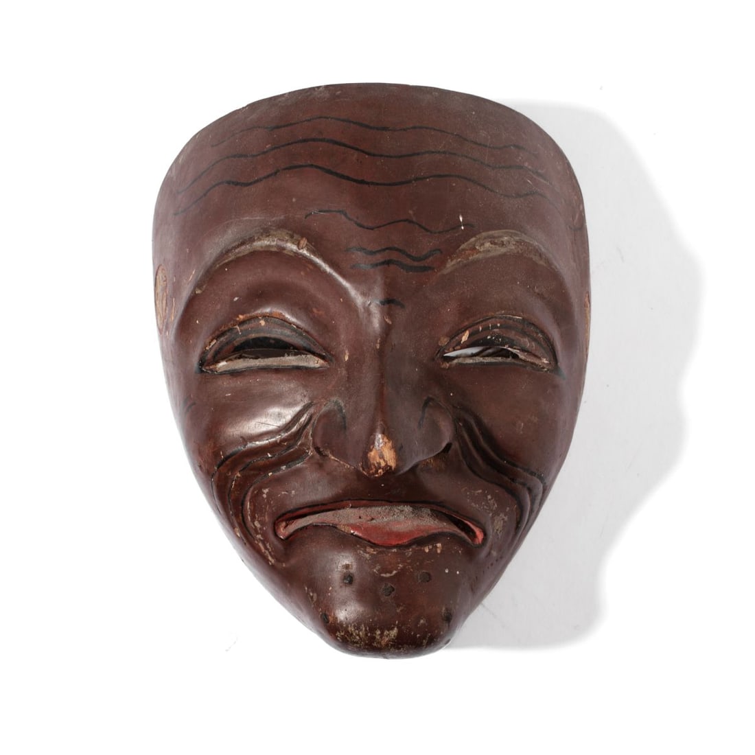 Japanese Lacquered Wood Noh Mask (1 of 3)