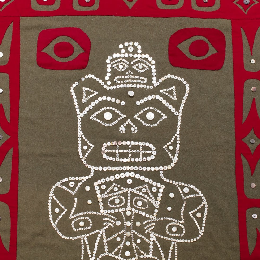 Northwest Coast Native Button Blanket - Bear (1 of 3)