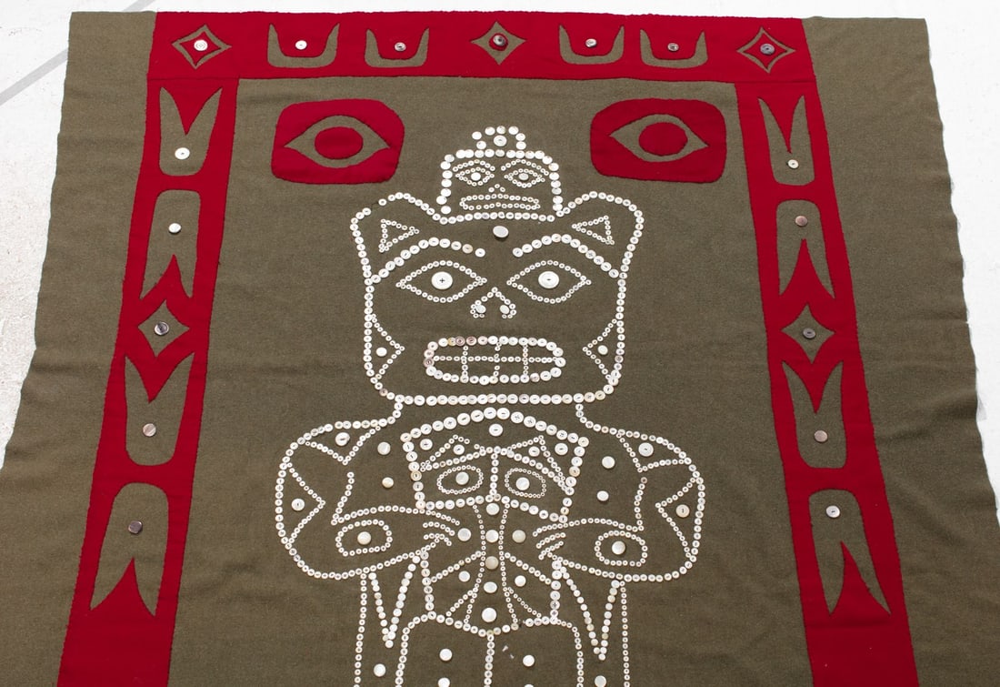 Northwest Coast Native Button Blanket - Bear - 2