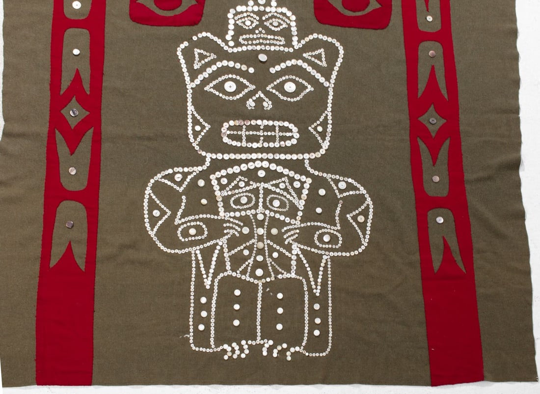 Northwest Coast Native Button Blanket - Bear - 3