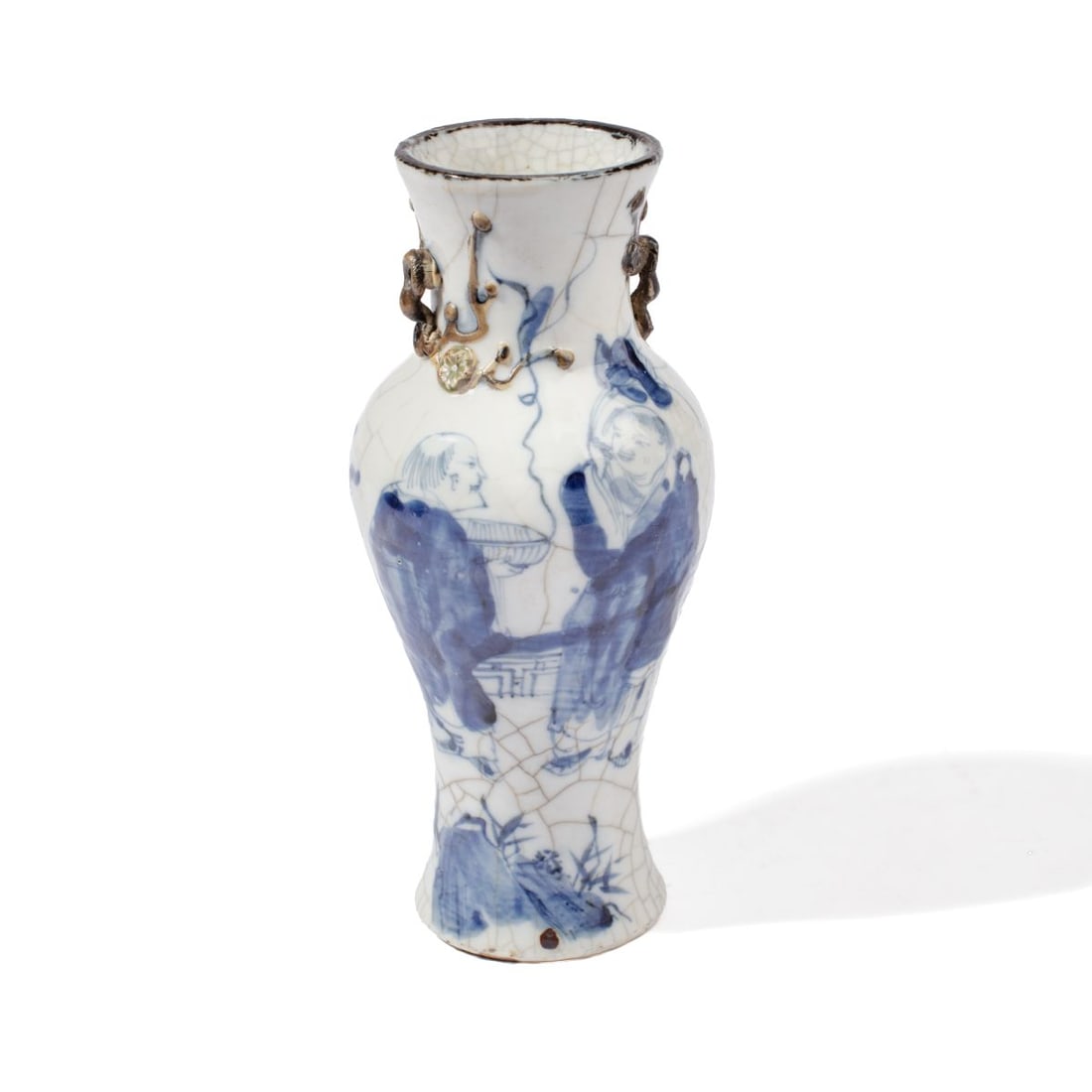 Chinese Blue & White "Hanshan & Shide" Vase (1 of 6)