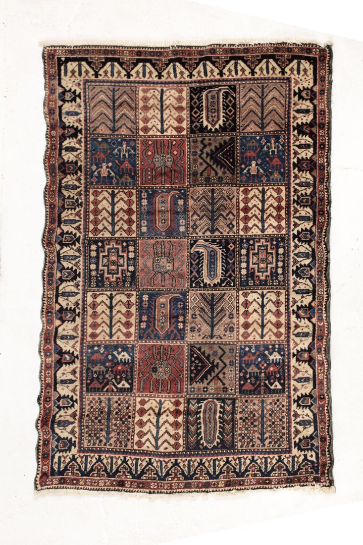 Persian Bakhtiari Hand Knotted Wool Rug (1 of 3)