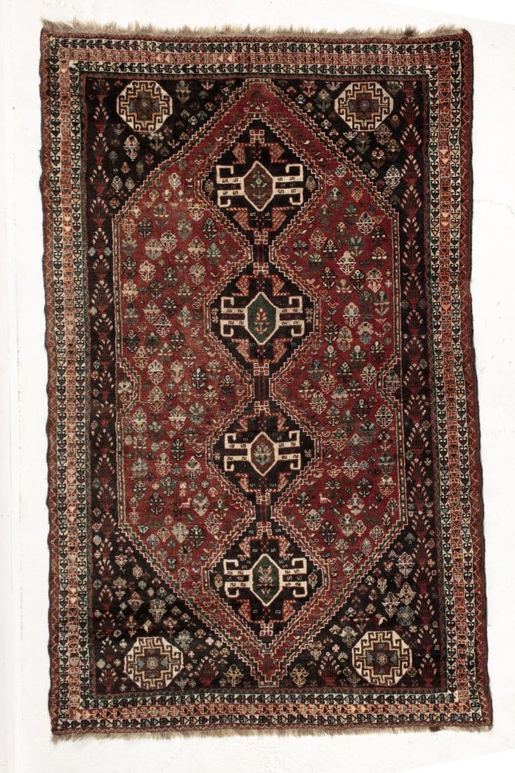 Persian Qashqai Hand Knotted Wool Rug (1 of 3)