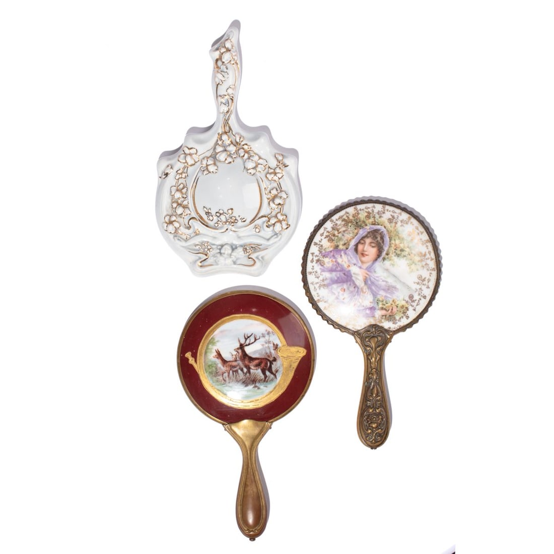 Antique Vanity Hand Mirrors - Group 3 (1 of 5)
