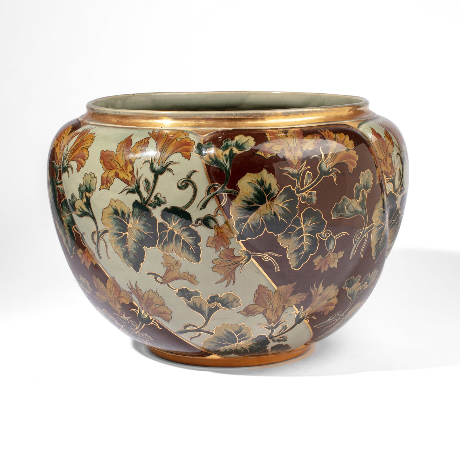 Keller & Guerin Lunville Faience Jardiniere (1 of 6)