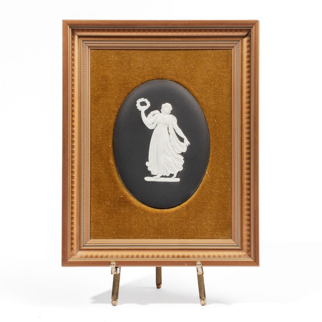 Wedgwood Black Basalt "Dancer" Framed Plaque (1 of 4)