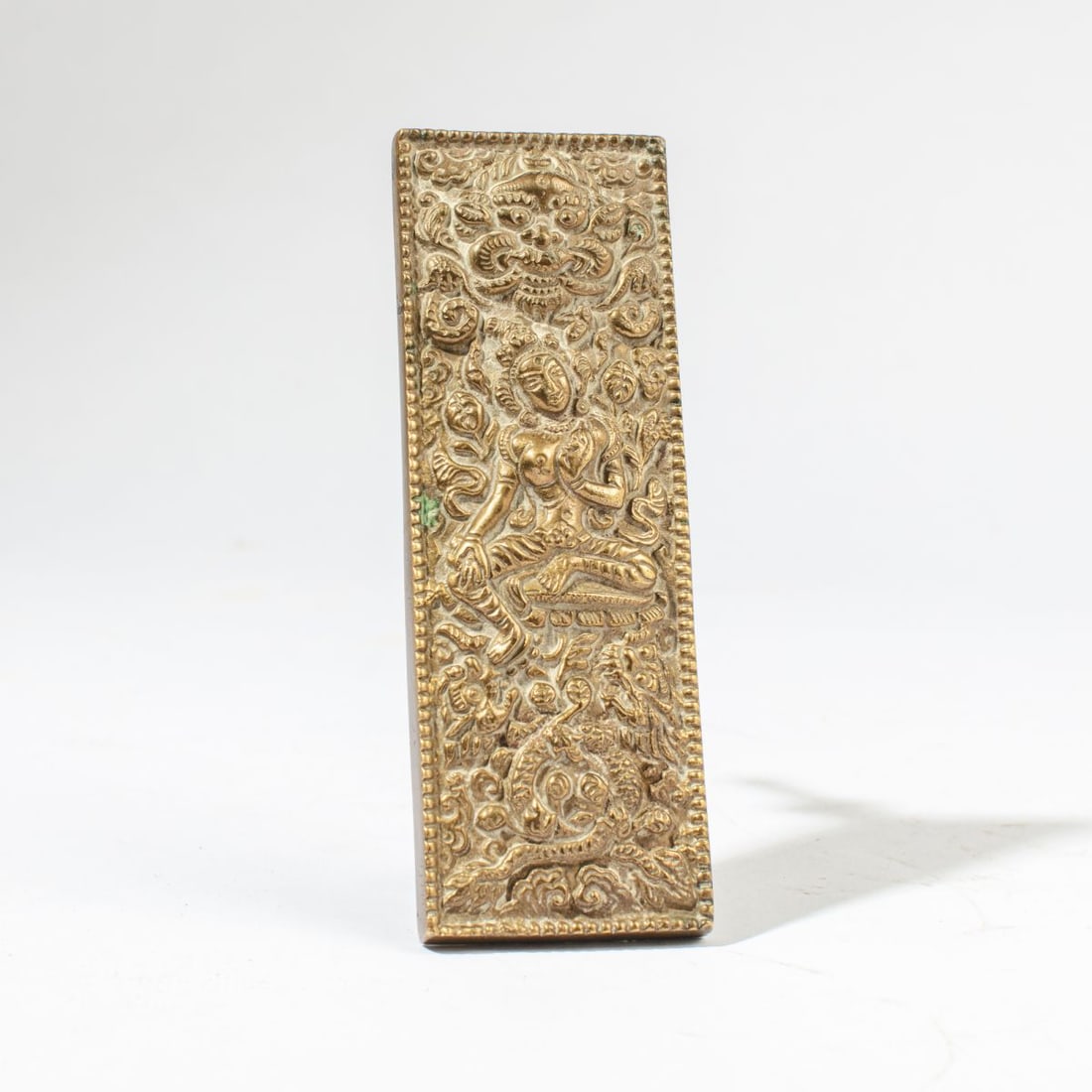 Antique Indian Cast Brass Door Handle (1 of 3)