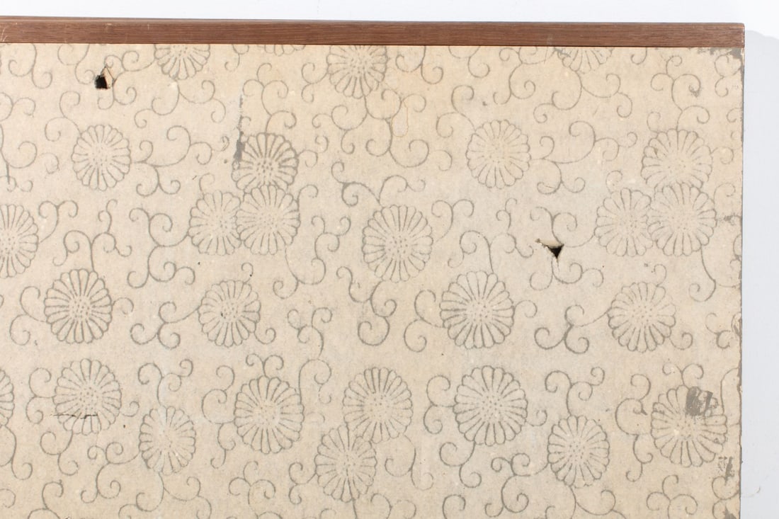 Japanese Two Panel Silver Leaf Folding Screen - 5