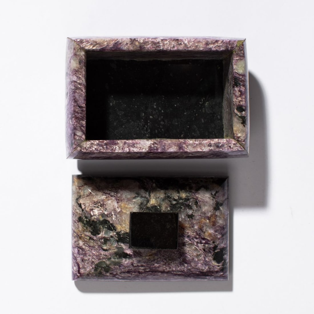 Russian Charoite Stone Box - 3