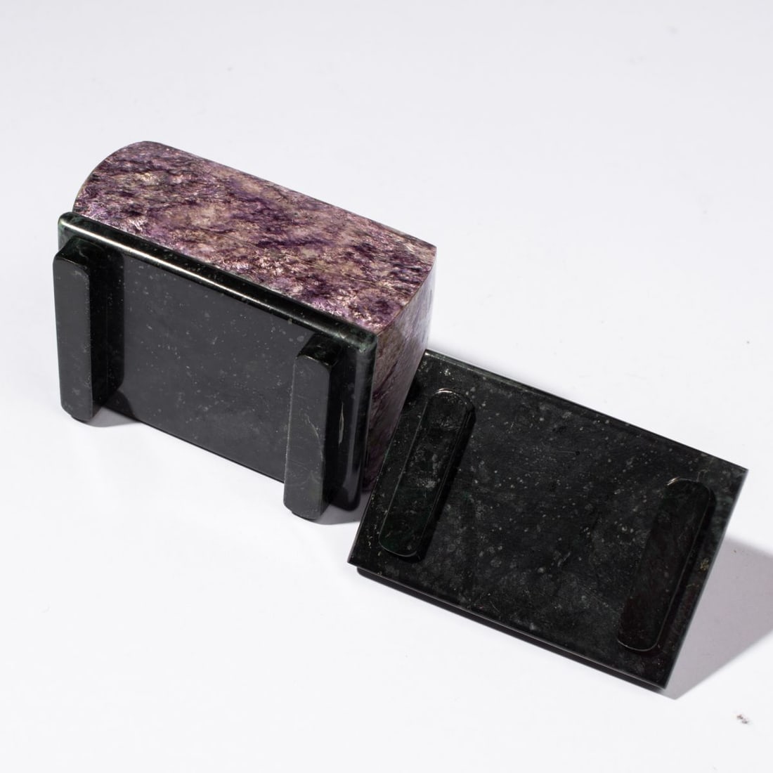 Russian Charoite Stone Box - 4