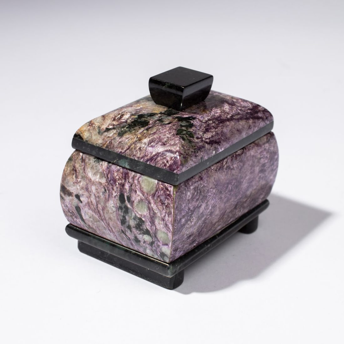 Russian Charoite Stone Box - 5