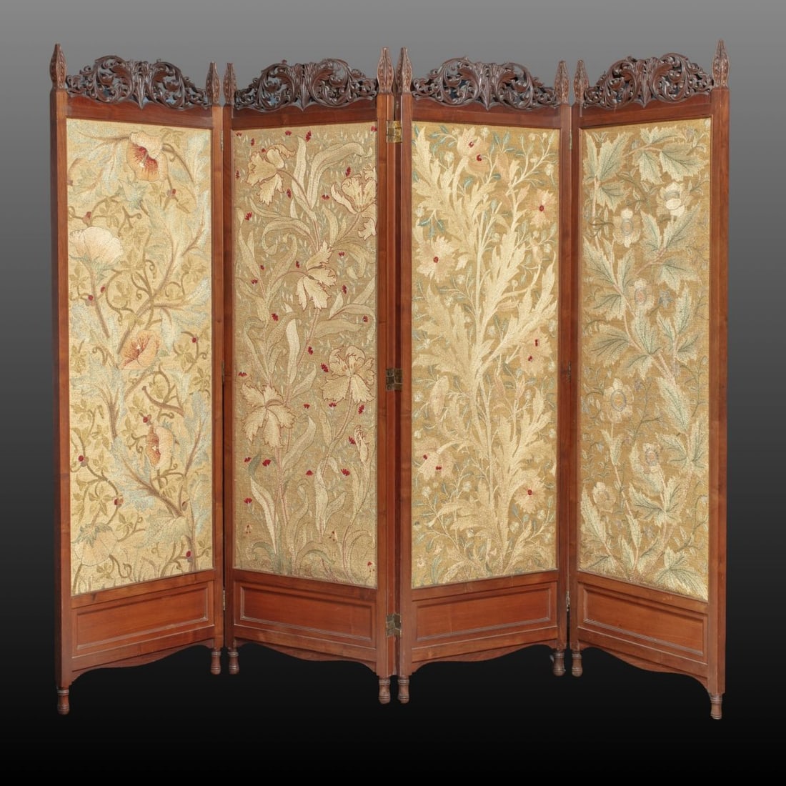 JH Dearle / Morris & Co Embroidered Panel Screen (1 of 6)