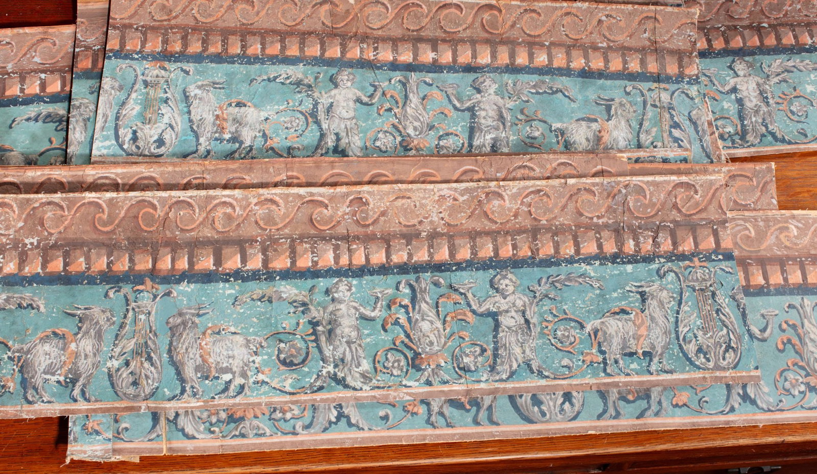 Set 14 Empire Period Wallpaper Cornice Friezes (1 of 4)