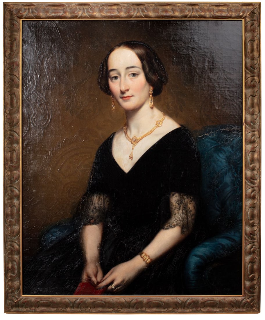 Joseph Nicolas Jouy Portrait of a Lady, 1852 (1 of 4)