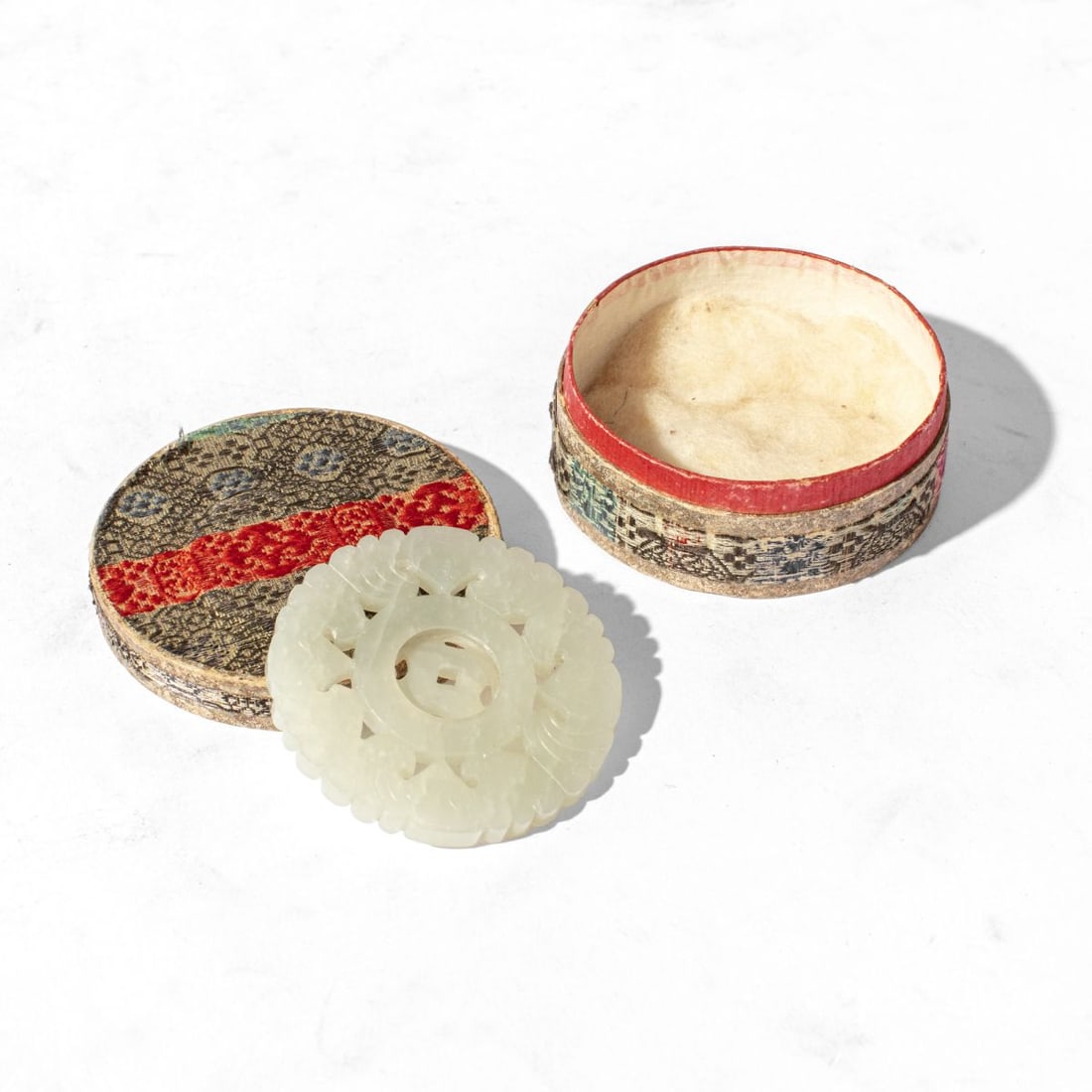 Chinese White Jade 'Spinner' Bi-Disc Medallion (1 of 4)