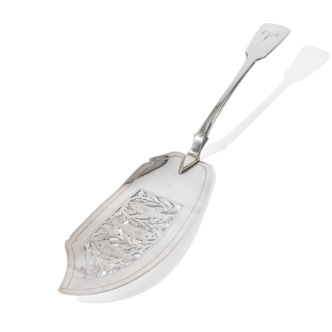 1822 George Nangle Silver Fish Slice Knife (1 of 7)