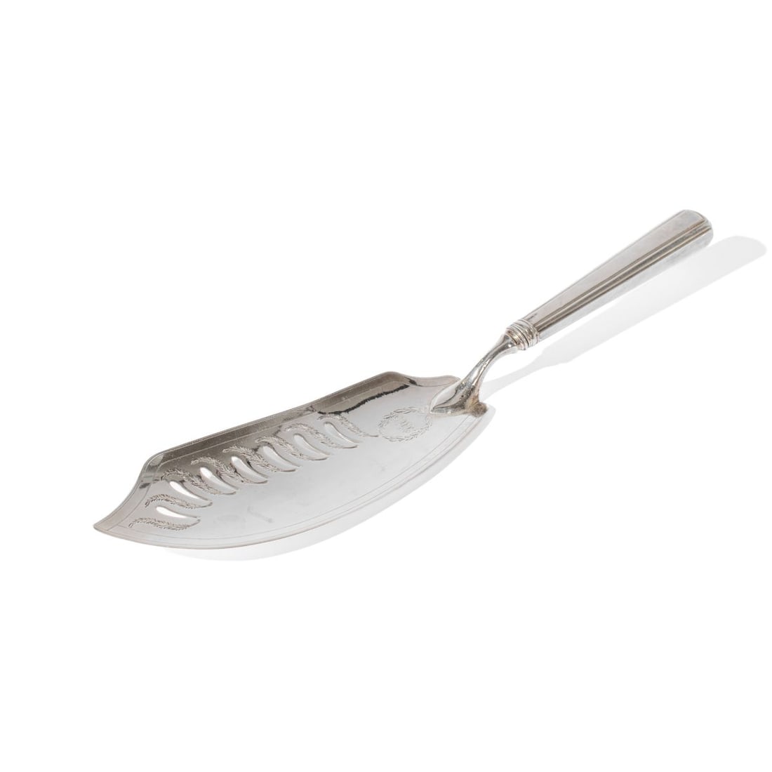 1799 John Emes Silver Fish Slice Knife (1 of 5)