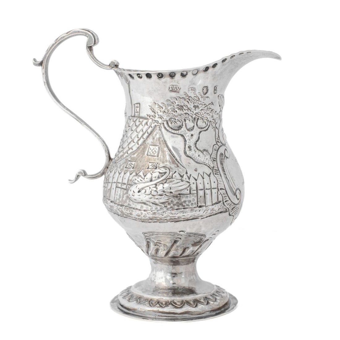 1776 Thomas Wallis Sterling Silver Cream Jug (1 of 8)