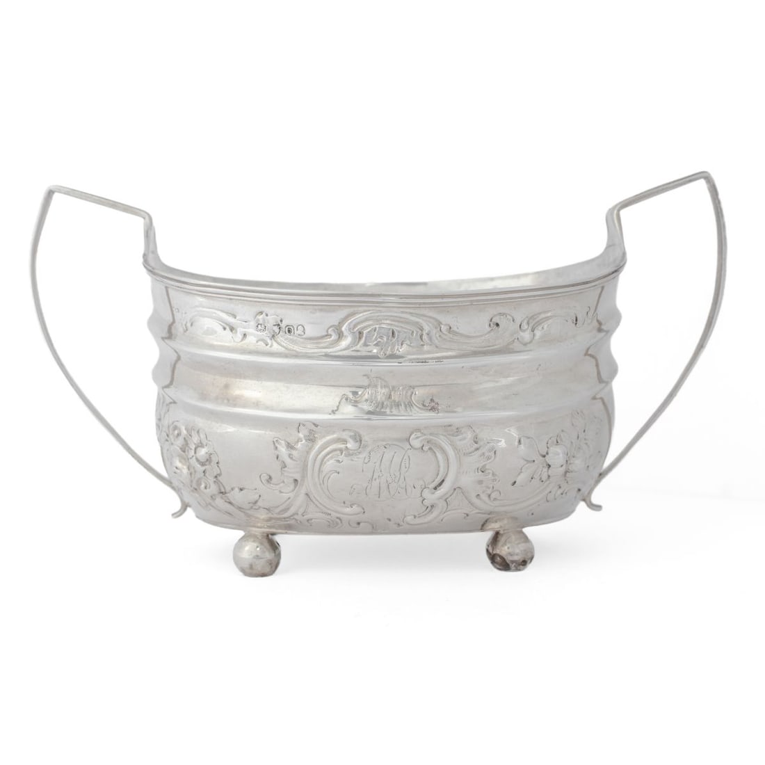 1789 Thomas Morley (?) Sterling Silver Sugar Bowl (1 of 7)