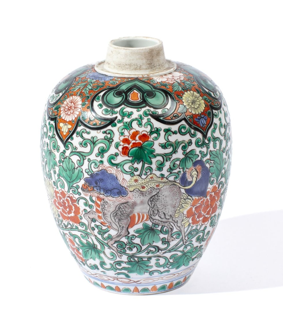 Chinese Kangxi Famille Verte Ginger Jar (1 of 5)