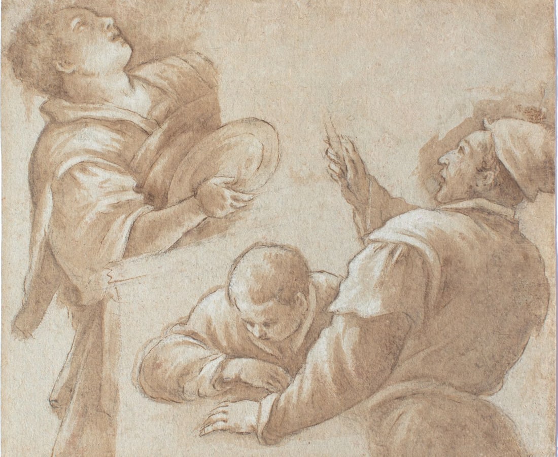 Leandro Bassano (1557-1622) Old Master Drawing - 2