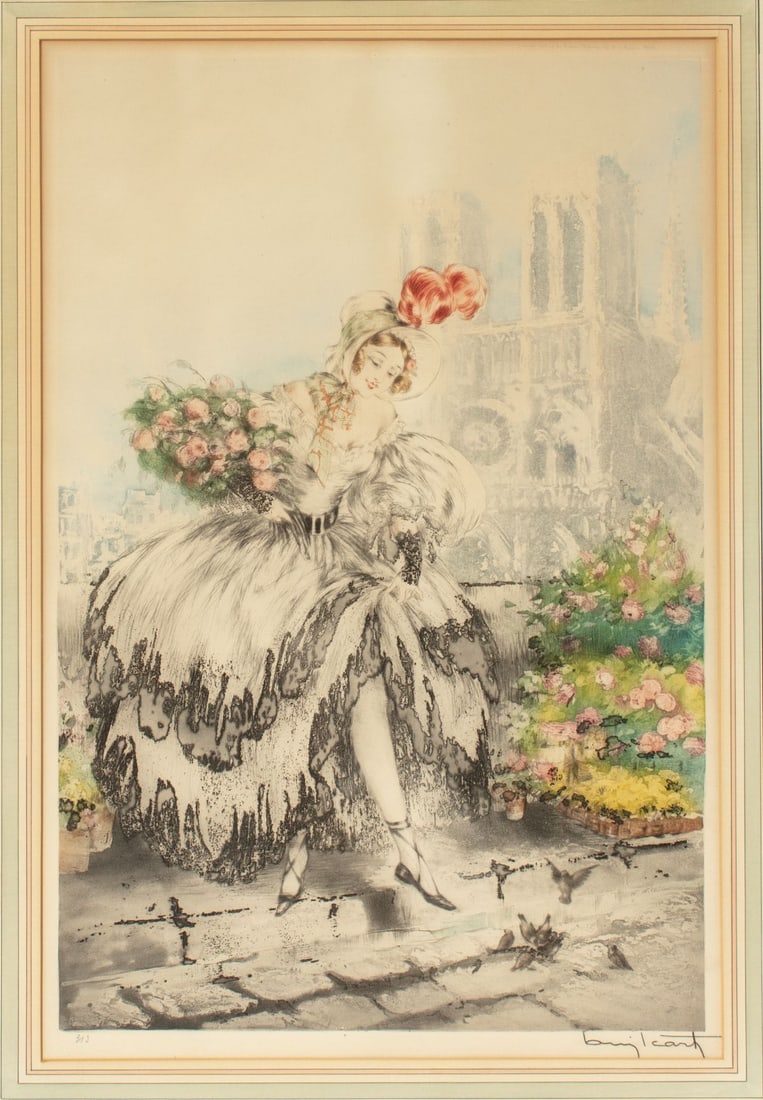 Louis Icart "Musetta" Signed Color Etching (1 of 3)