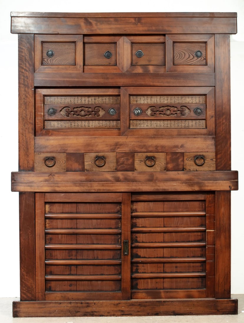 Antique Japanese Tonsu Kitchen Cabinet (1 of 2)