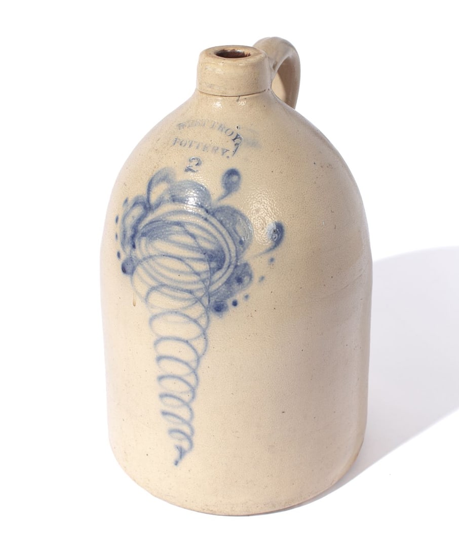 Antique West Troy Pottery 2 Gallon Stoneware Jug (1 of 5)