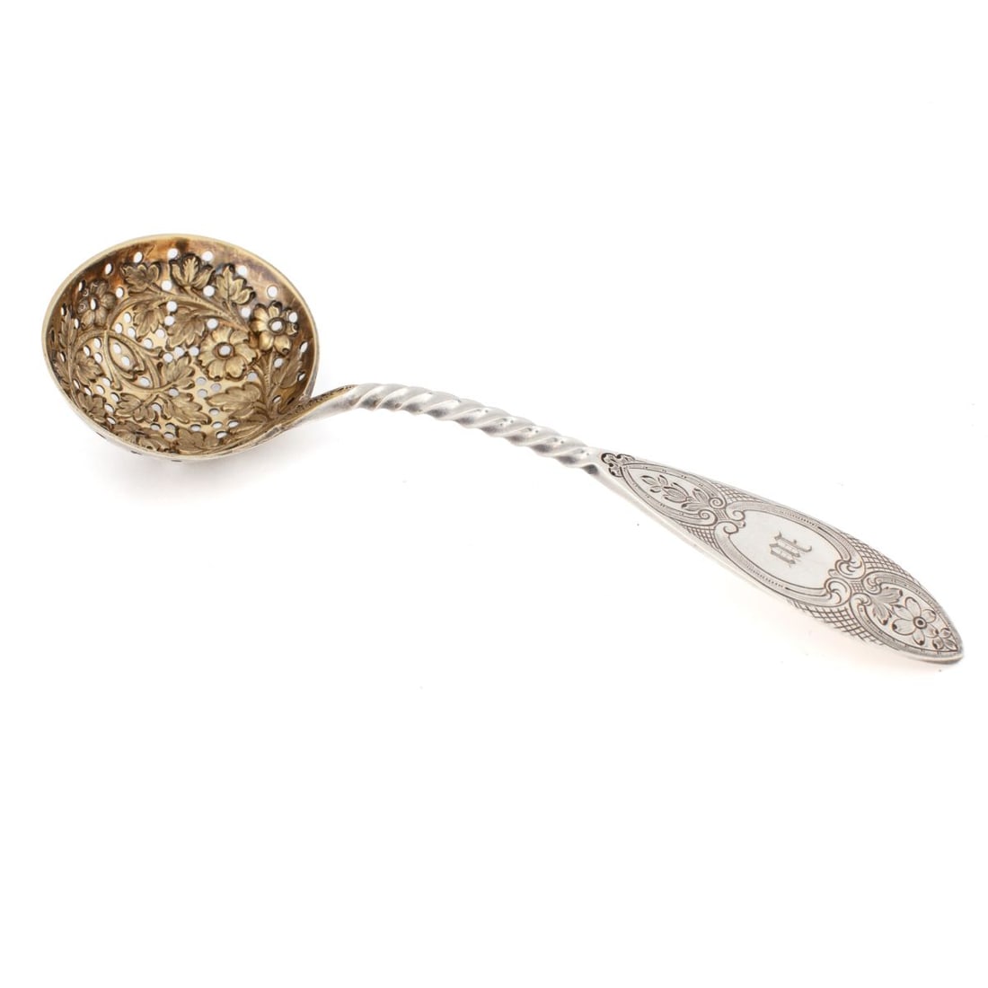 Bailey & Co. Coin Silver Chased Ladle / Spoon (1 of 8)