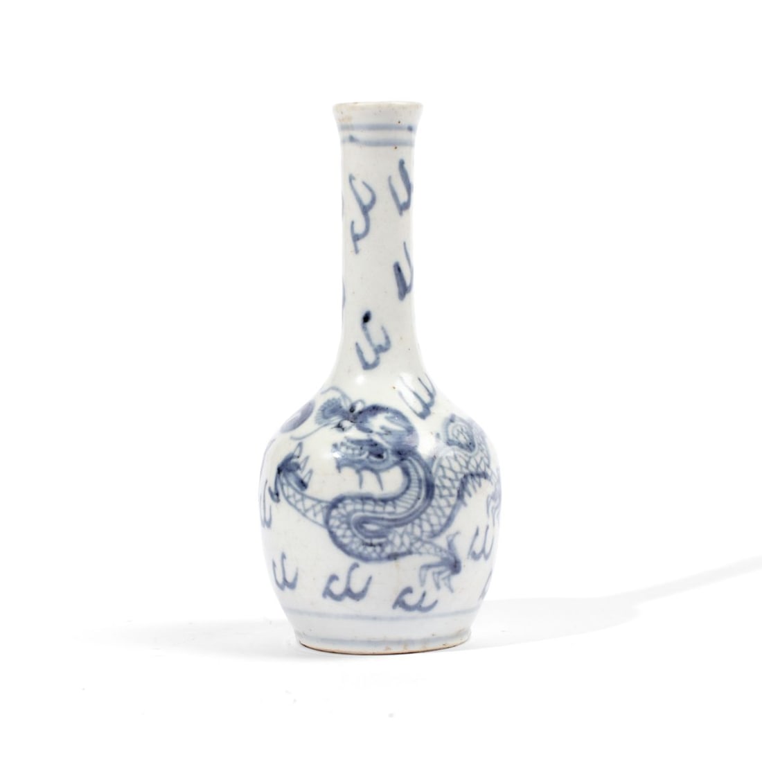 Chinese Blue & White Porcelain Dragon Vase (1 of 4)