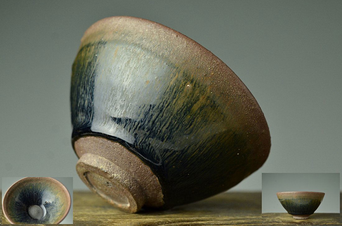 Song Dynasty,Jianyao Hare's Fur Bowl: Please see the photos for item sizes./Provenance / Japanese Gentlman Collector/////Settlement is bank transfer, PAYPAL, VISA, AMEX(VISA, AMEX fee 2.5% addition)./Shipment will be delivered safely and